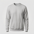 Generated light gray crewneck sweatshirt mockup