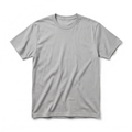 Generated mockup of a light gray shirt