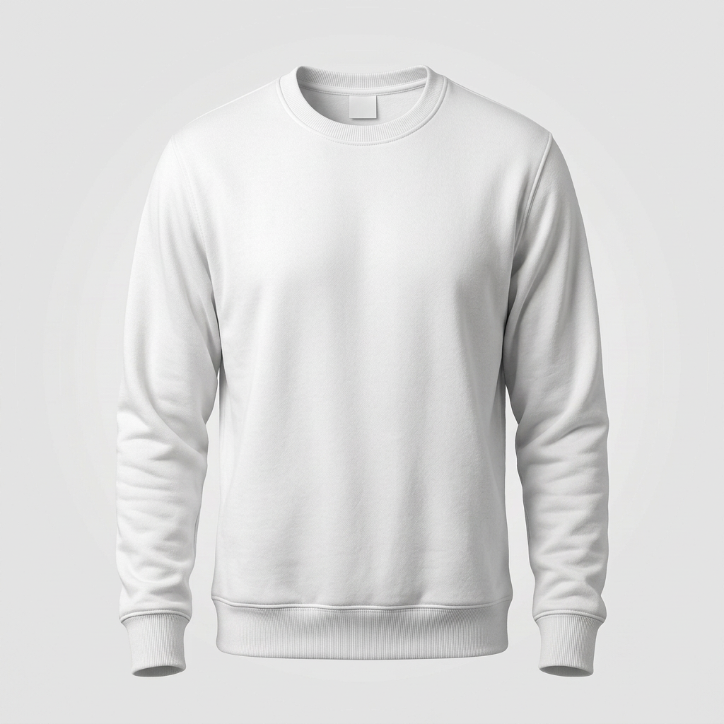 Generated white crewneck sweatshirt mockup
