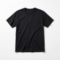 Black T-shirt on a white background