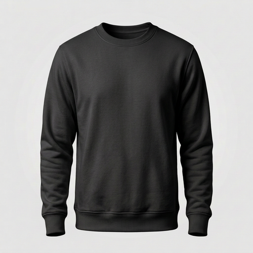 Generated black crewneck sweatshirt mockup