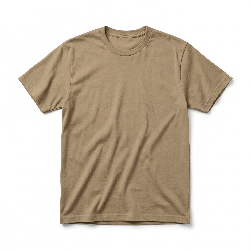 Generated mockup of a Flat Dark Earth shirt