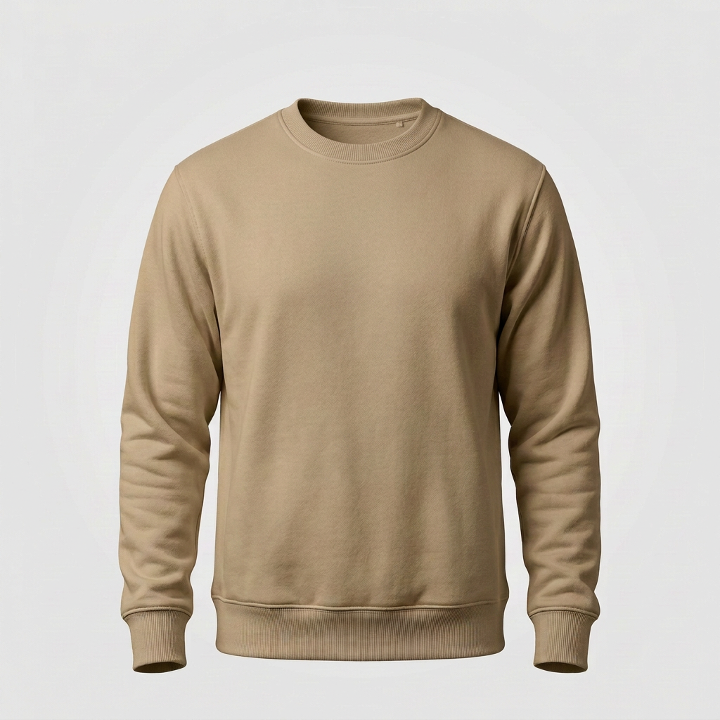 Generated Flat Dark Earth crewneck sweatshirt mockup